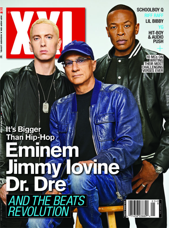 Eminem, Dr. Dre, and Jimmy Iovine Cover XXL | Shady Records